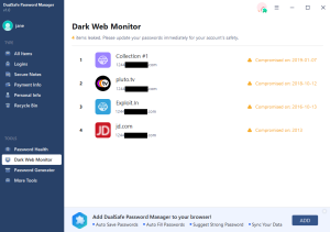DualSafe Password Manager Pro 1.3.1.8 Crack Free Download